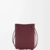 Pochette Pebble in morbida pelle di vitello Dark Burgundy Pochette Pebble in morbida pelle di vitello Dark Burgundy