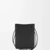 Pochette Pebble in morbida pelle di vitello nera