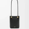 Pochette Pebble in morbida pelle di vitello nera