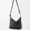 Pochette Puzzle Fold in nappa lucida Black Pochette Puzzle Fold in nappa lucida Black