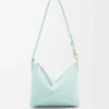 Pochette Puzzle Fold in pelle di vitello nappa lucida Blue Iceberg Pochette Puzzle Fold in pelle di vitello nappa lucida Blue Iceberg