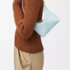 Pochette Puzzle Fold in pelle di vitello nappa lucida Blue Iceberg Pochette Puzzle Fold in pelle di vitello nappa lucida Blue Iceberg