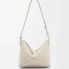 Pochette Puzzle Fold in pelle di vitello nappa lucida Sea Salt Pochette Puzzle Fold in pelle di vitello nappa lucida Sea Salt