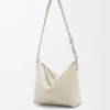 Pochette Puzzle Fold in pelle di vitello nappa lucida Sea Salt Pochette Puzzle Fold in pelle di vitello nappa lucida Sea Salt