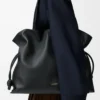 Pochette XL Flamenco in pelle di vitello nappa nera Pochette XL Flamenco in pelle di vitello nappa nera