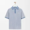 Polo in cotone Azzurro