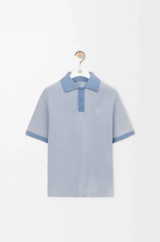 Polo in cotone Azzurro Polo in cotone Azzurro