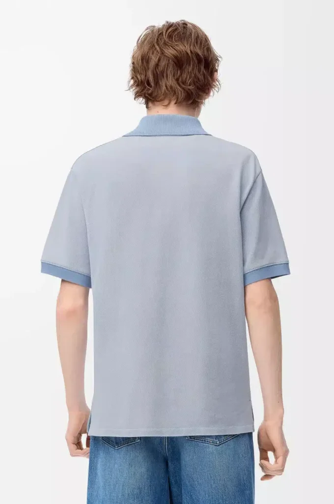 Polo in cotone Azzurro