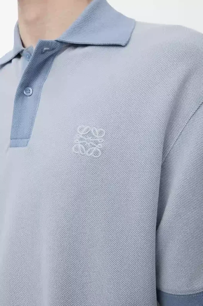 Polo in cotone Azzurro