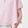 Polo trapezio in cotone Rosa chiaro Polo trapezio in cotone Rosa chiaro