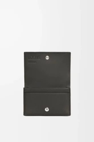 Porta biglietti da visita Puzzle in classica pelle di vitello Grigio scuro