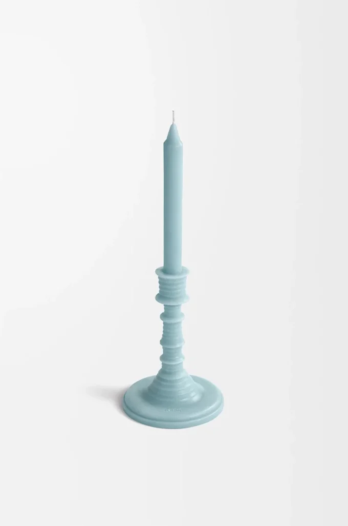 Portacandela in cera Cypress Balls Baby Blue Portacandela in cera Cypress Balls Baby Blue