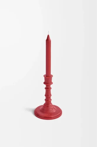 Portacandele in cera Foglie di pomodoro Rosso