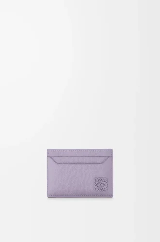 Portacarte Anagram in pelle di vitello martellata Dirty Mauve