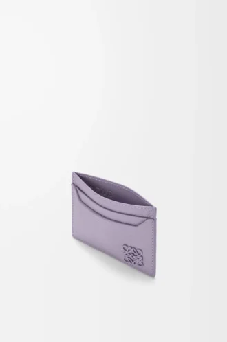 Portacarte Anagram in pelle di vitello martellata Dirty Mauve