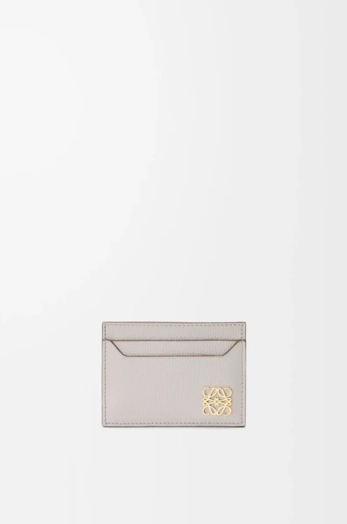 Portacarte Anagram in pelle di vitello martellata Light Ghost Grey Portacarte Anagram in pelle di vitello martellata Light Ghost Grey