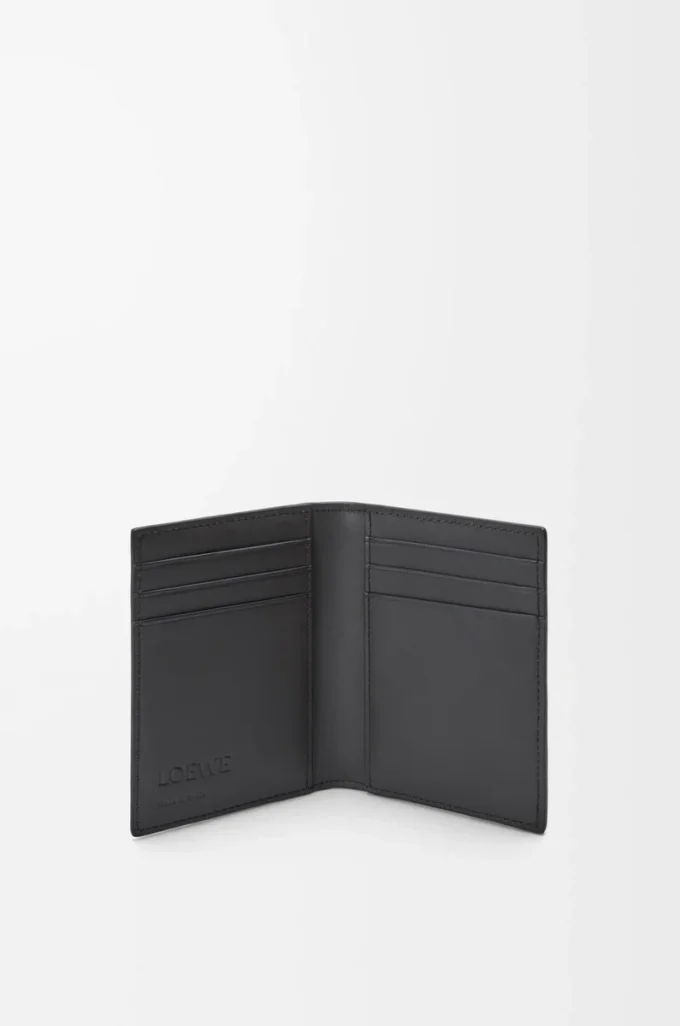 Portacarte bifold Puzzle in classica pelle di vitello Grigio asfalto/Blu tempesta Portacarte bifold Puzzle in classica pelle di vitello Grigio asfalto/Blu tempesta