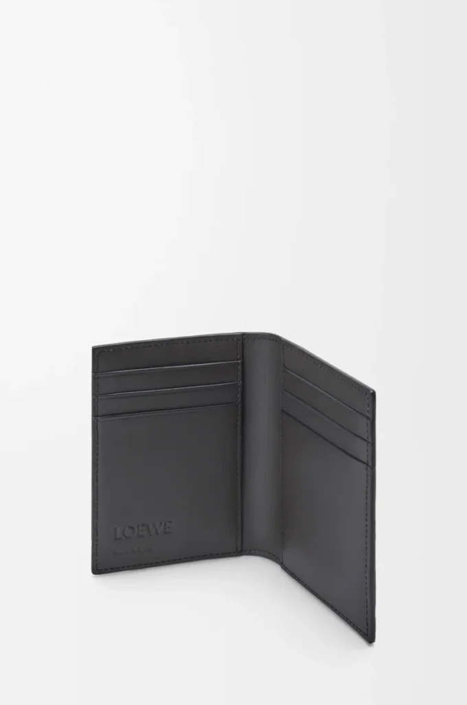 Portacarte bifold Puzzle in classica pelle di vitello Grigio asfalto/Blu tempesta Portacarte bifold Puzzle in classica pelle di vitello Grigio asfalto/Blu tempesta