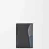 Portacarte bifold Puzzle in classica pelle di vitello Grigio asfalto/Blu tempesta Portacarte bifold Puzzle in classica pelle di vitello Grigio asfalto/Blu tempesta
