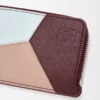 Portacarte e portamonete Puzzle in pelle di vitello classica Frozen/Dark Burgundy