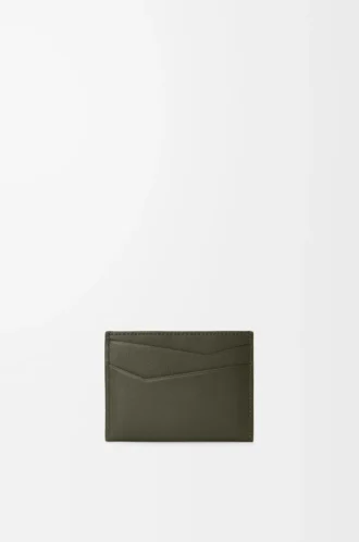 Portacarte Puzzle in pelle di vitello classica Dark Khaki