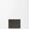 Portacarte Puzzle in pelle di vitello classica grigio scuro