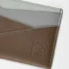 Portacarte Puzzle in pelle di vitello classica Marrone invernale/Grigio cenere Portacarte Puzzle in pelle di vitello classica Marrone invernale/Grigio cenere