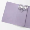 Portachiavi Anagram in pelle di vitello martellata Dirty Mauve Portachiavi Anagram in pelle di vitello martellata Dirty Mauve