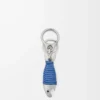 Portachiavi Fish con apribottiglie Argento/Blu mare Portachiavi Fish con apribottiglie Argento/Blu mare