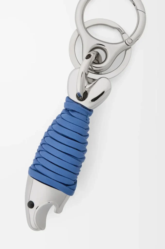 Portachiavi Fish con apribottiglie Argento/Blu mare Portachiavi Fish con apribottiglie Argento/Blu mare