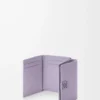 Portafoglio a tre ante Anagram in pelle di vitello martellata Dirty Mauve Portafoglio a tre ante Anagram in pelle di vitello martellata Dirty Mauve
