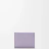 Portafoglio a tre ante Anagram in pelle di vitello martellata Dirty Mauve Portafoglio a tre ante Anagram in pelle di vitello martellata Dirty Mauve