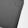 Portafoglio bifold in morbida pelle di vitello martellata antracite