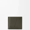 Portafoglio bifold Puzzle in classica pelle di vitello Dark Khaki Portafoglio bifold Puzzle in classica pelle di vitello Dark Khaki