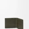 Portafoglio bifold Puzzle in classica pelle di vitello Dark Khaki Portafoglio bifold Puzzle in classica pelle di vitello Dark Khaki