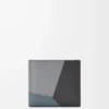 Portafoglio bifold Puzzle in classica pelle di vitello Grigio asfalto/Blu tempesta