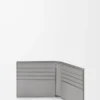 Portafoglio bifold Puzzle in classica pelle di vitello marrone invernale/grigio cenere