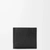 Portafoglio bifold Puzzle in morbida pelle di vitello martellata Nero Portafoglio bifold Puzzle in morbida pelle di vitello martellata Nero