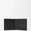 Portafoglio bifold Puzzle in morbida pelle di vitello martellata Nero Portafoglio bifold Puzzle in morbida pelle di vitello martellata Nero