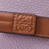 Portafoglio compatto con zip in morbida pelle di vitello martellata Dirty Mauve/Squirrel