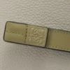 Portafoglio compatto con zip in morbida pelle di vitello martellata Shell Grey/Eucalyptus