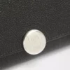 Portafoglio continentale Pebble in pelle di vitello mini grain Nero Portafoglio continentale Pebble in pelle di vitello mini grain Nero
