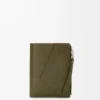 Portafoglio sottile e compatto Puzzle in classica pelle di vitello Dark Khaki Portafoglio sottile e compatto Puzzle in classica pelle di vitello Dark Khaki