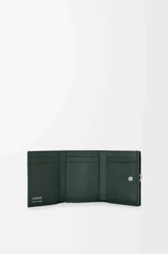 Portafoglio trifold in pelle di vitello martellata Sherwood