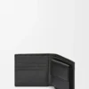 Portamonete bifold in morbida pelle di vitello martellata antracite Portamonete bifold in morbida pelle di vitello martellata antracite