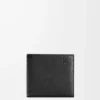 Portamonete bifold in morbida pelle di vitello martellata Nero Portamonete bifold in morbida pelle di vitello martellata Nero