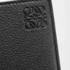 Portamonete bifold in morbida pelle di vitello martellata Nero Portamonete bifold in morbida pelle di vitello martellata Nero