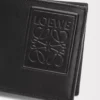 Portamonete bifold in pelle di vitello satinata Nero Portamonete bifold in pelle di vitello satinata Nero