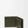 Portamonete bifold Puzzle in classica pelle di vitello Dark Khaki Portamonete bifold Puzzle in classica pelle di vitello Dark Khaki