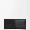 Portamonete bifold Puzzle in morbida pelle di vitello martellata Nero Portamonete bifold Puzzle in morbida pelle di vitello martellata Nero